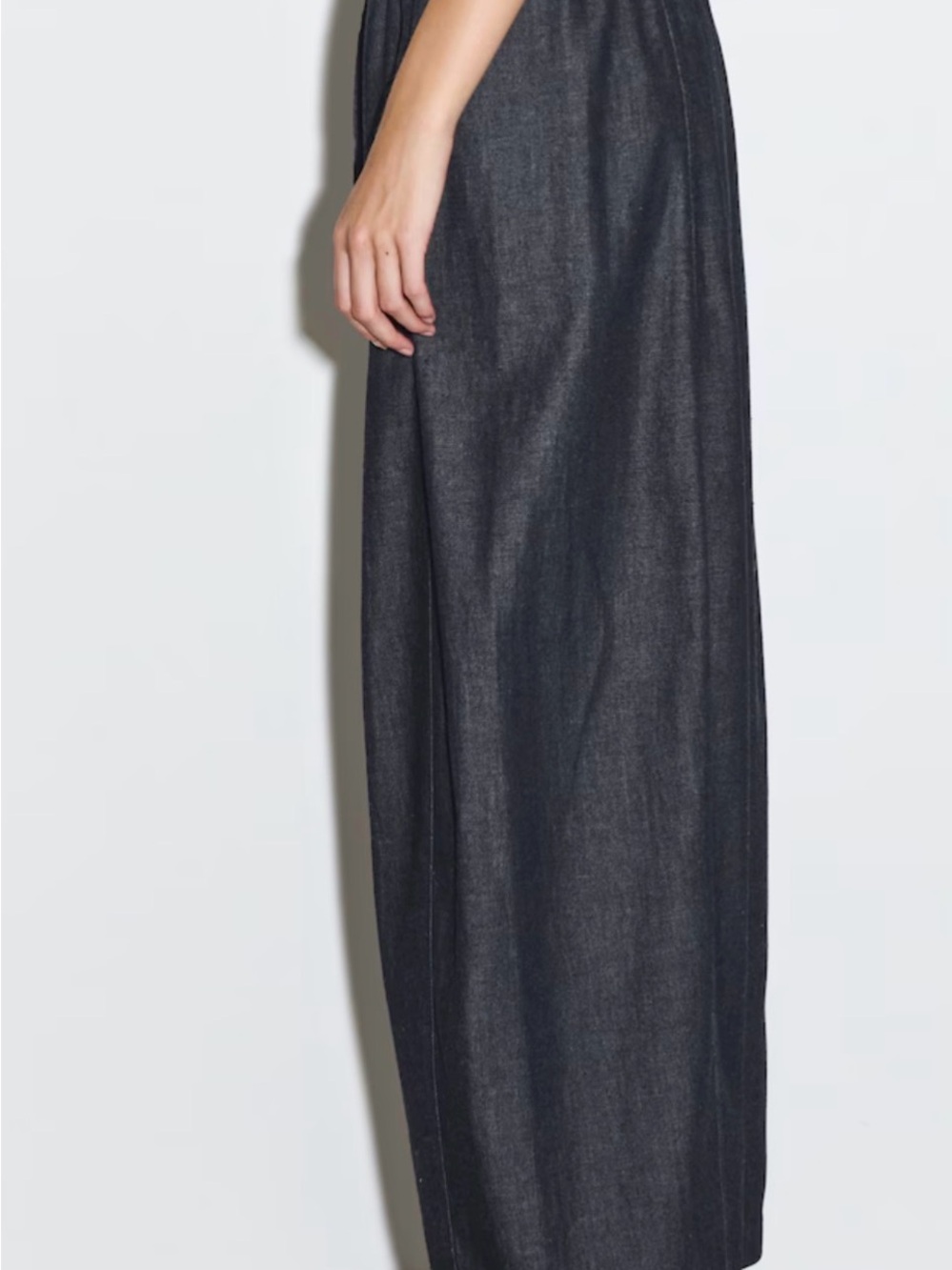 NWT COS Extra Wide-Leg Drawstring Trousers - Dark Blue - Picture 2 of 6